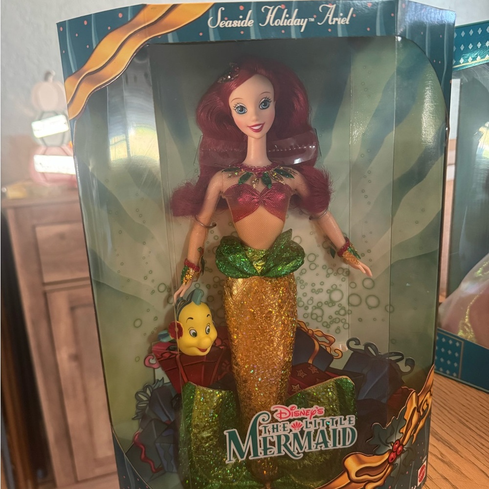 Disney Ariel Doll with Red Hair and Green Tail